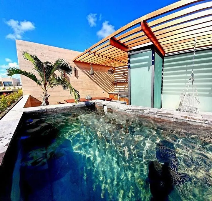 Mistiq Tulum Pent House 3 Recamaras, 3 Banos, Sala, Comedor, Terraza Y Jacuzzi Mexico