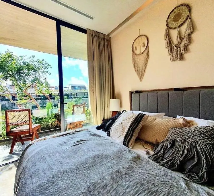Apartment Mistiq Tulum Pent House 3 Recamaras, 3 Banos, Sala, Comedor, Terraza Y Jacuzzi